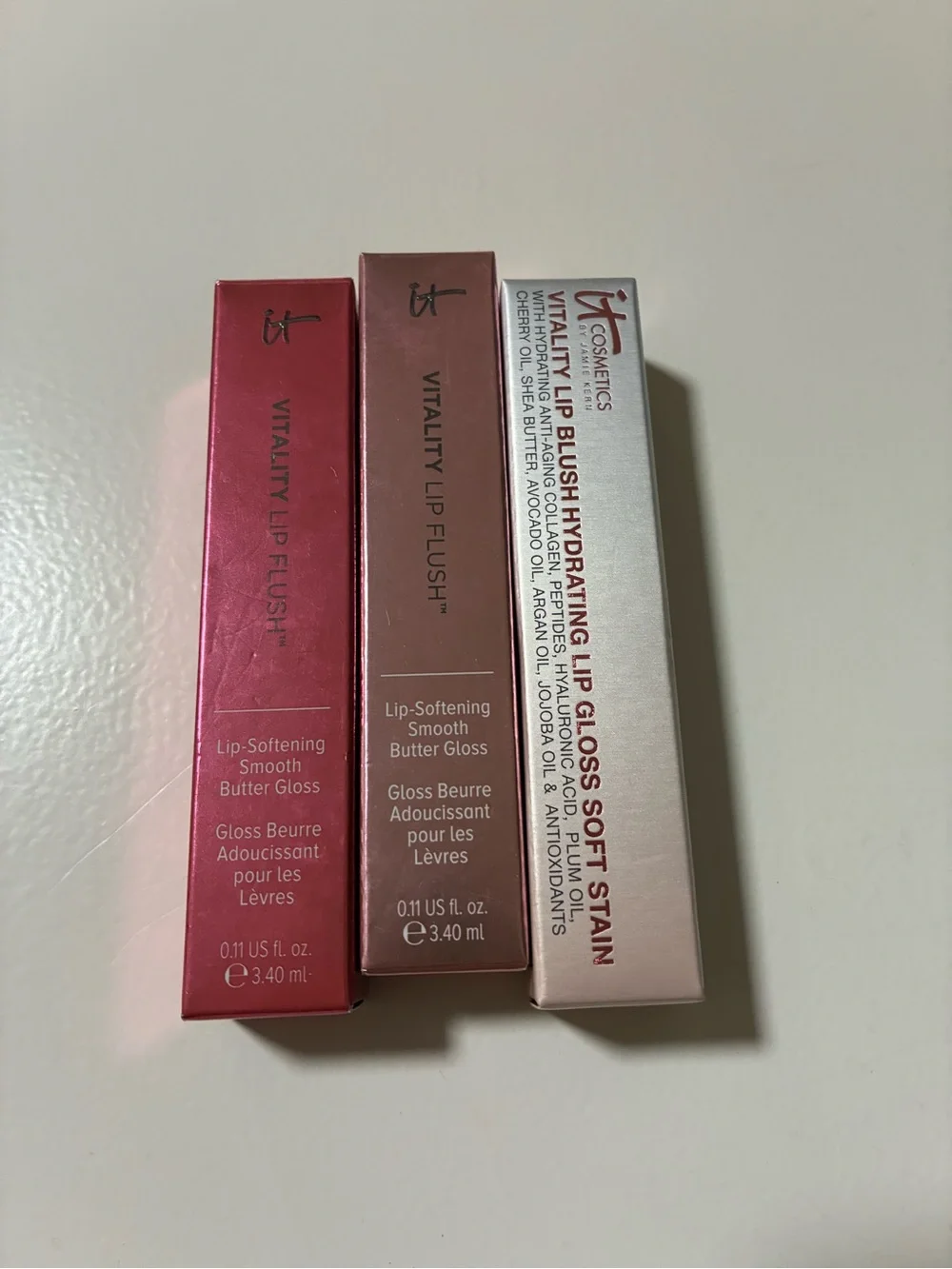 it cosmetics Vitality Lip Flush & Hydrating Glosses - Pink, Rose, Nude